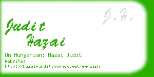 judit hazai business card